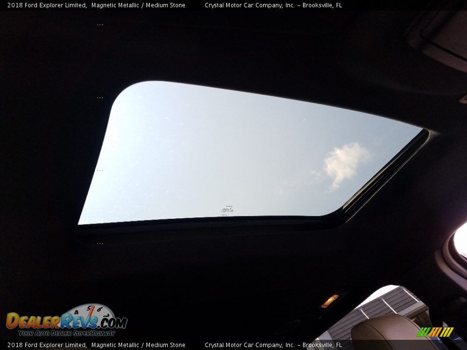 2018 Ford Explorer Limited Magnetic Metallic / Medium Stone Photo #18