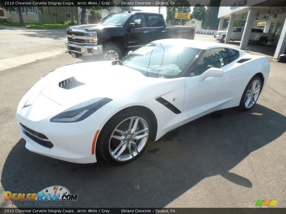 2019 Chevrolet Corvette Stingray Coupe Arctic White / Gray Photo #6