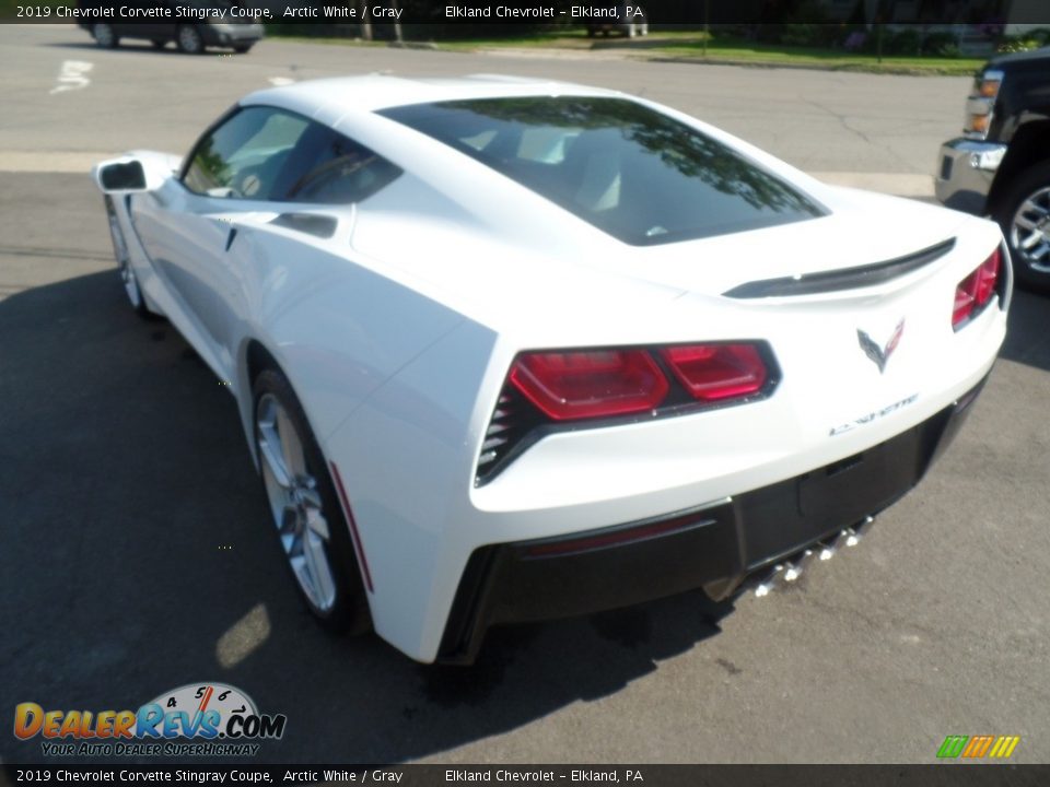 2019 Chevrolet Corvette Stingray Coupe Arctic White / Gray Photo #12