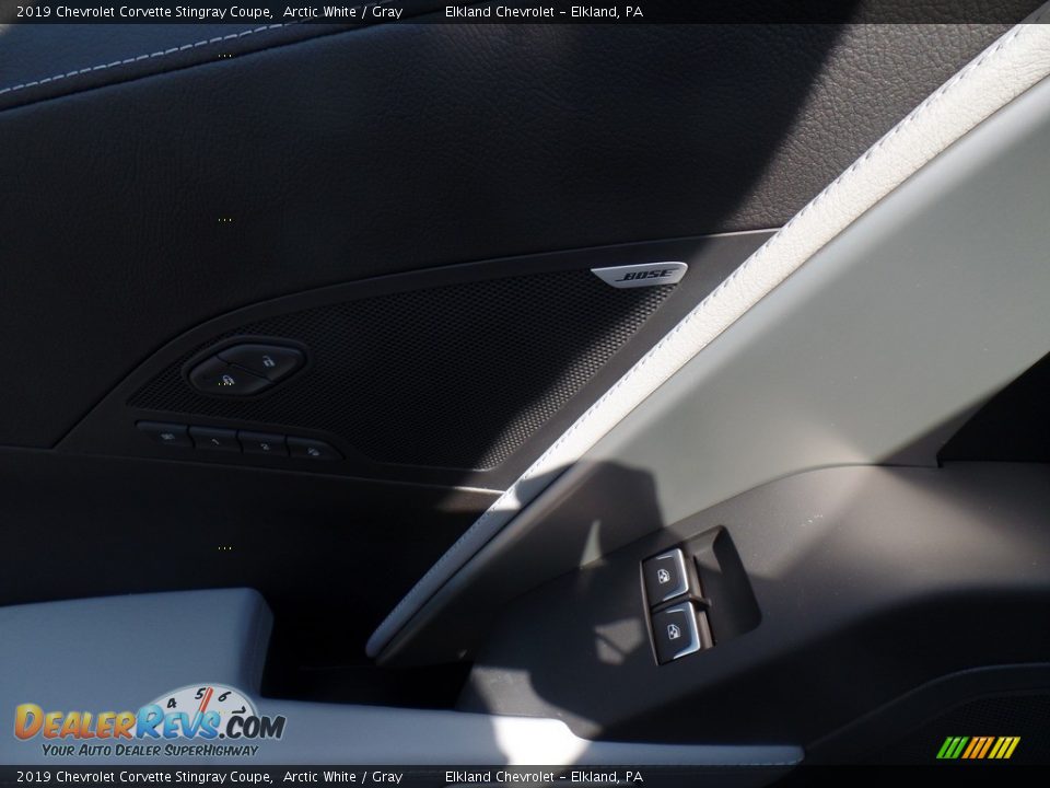 2019 Chevrolet Corvette Stingray Coupe Arctic White / Gray Photo #18