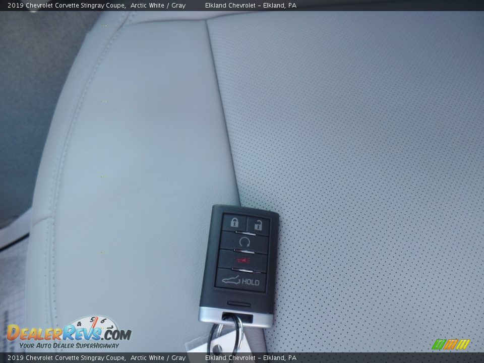 2019 Chevrolet Corvette Stingray Coupe Arctic White / Gray Photo #20