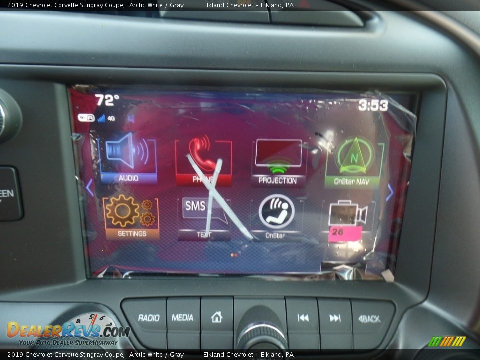 2019 Chevrolet Corvette Stingray Coupe Arctic White / Gray Photo #28