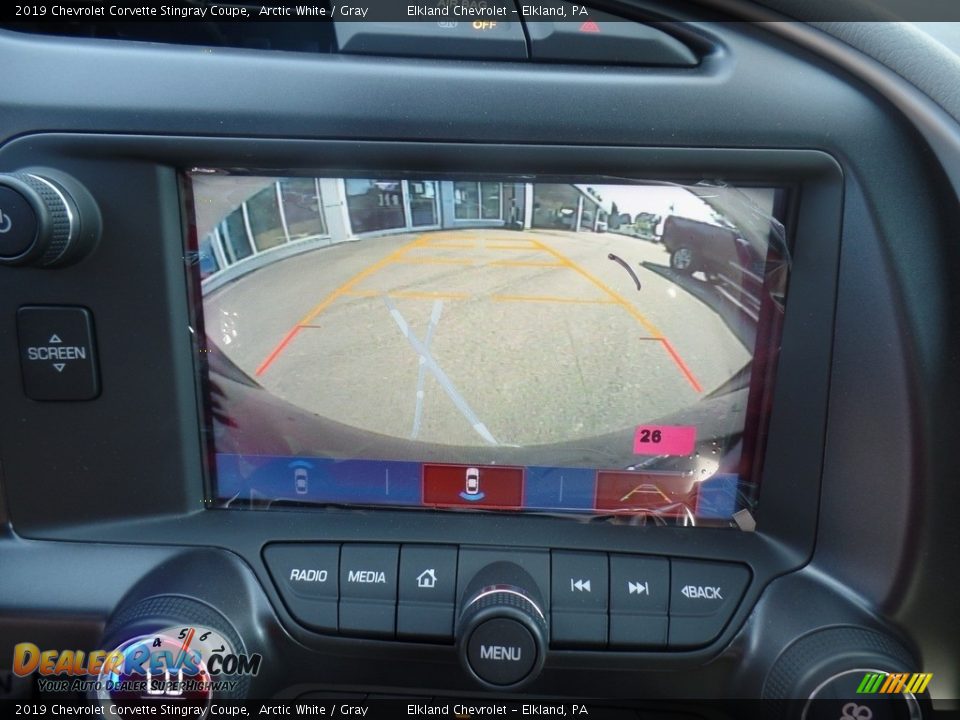 2019 Chevrolet Corvette Stingray Coupe Arctic White / Gray Photo #31