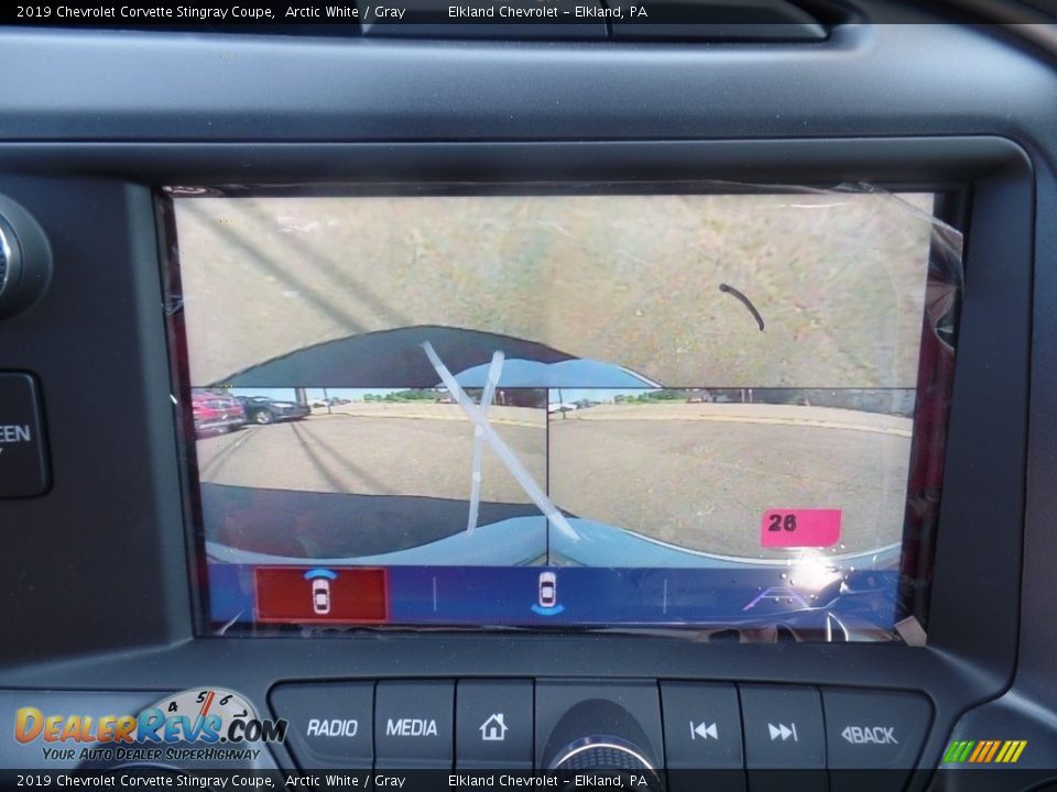 2019 Chevrolet Corvette Stingray Coupe Arctic White / Gray Photo #32