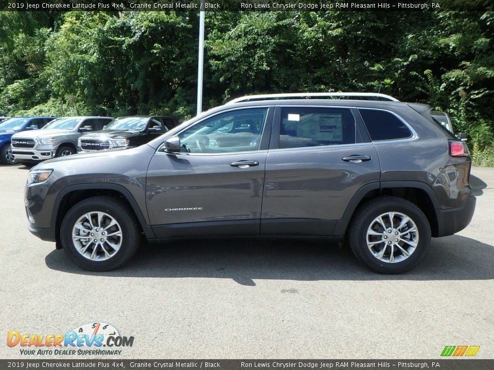 2019 Jeep Cherokee Latitude Plus 4x4 Granite Crystal Metallic / Black Photo #2
