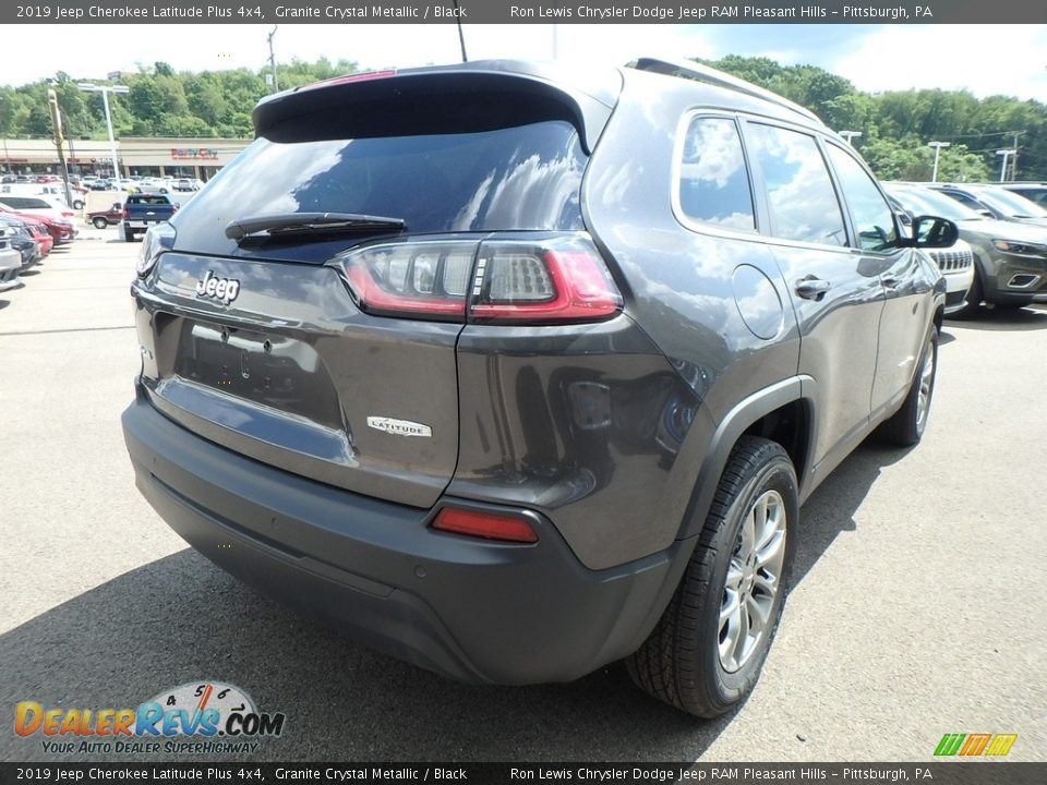 2019 Jeep Cherokee Latitude Plus 4x4 Granite Crystal Metallic / Black Photo #5