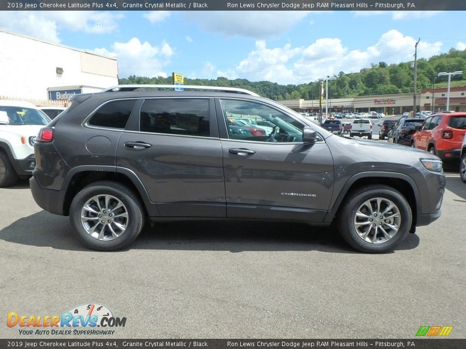 2019 Jeep Cherokee Latitude Plus 4x4 Granite Crystal Metallic / Black Photo #6