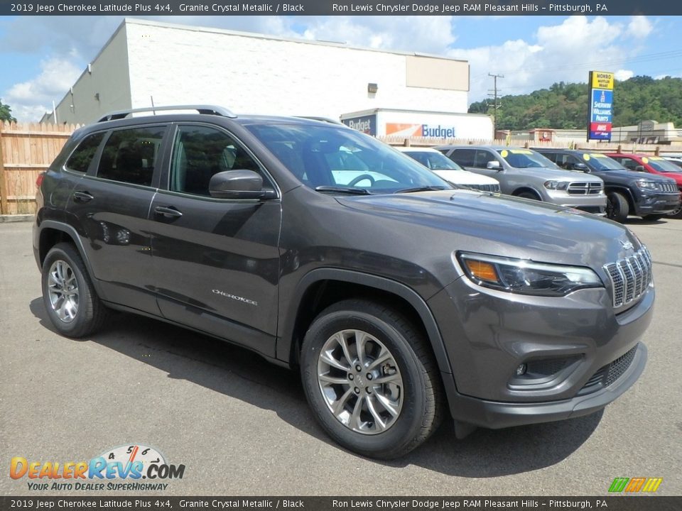 2019 Jeep Cherokee Latitude Plus 4x4 Granite Crystal Metallic / Black Photo #7