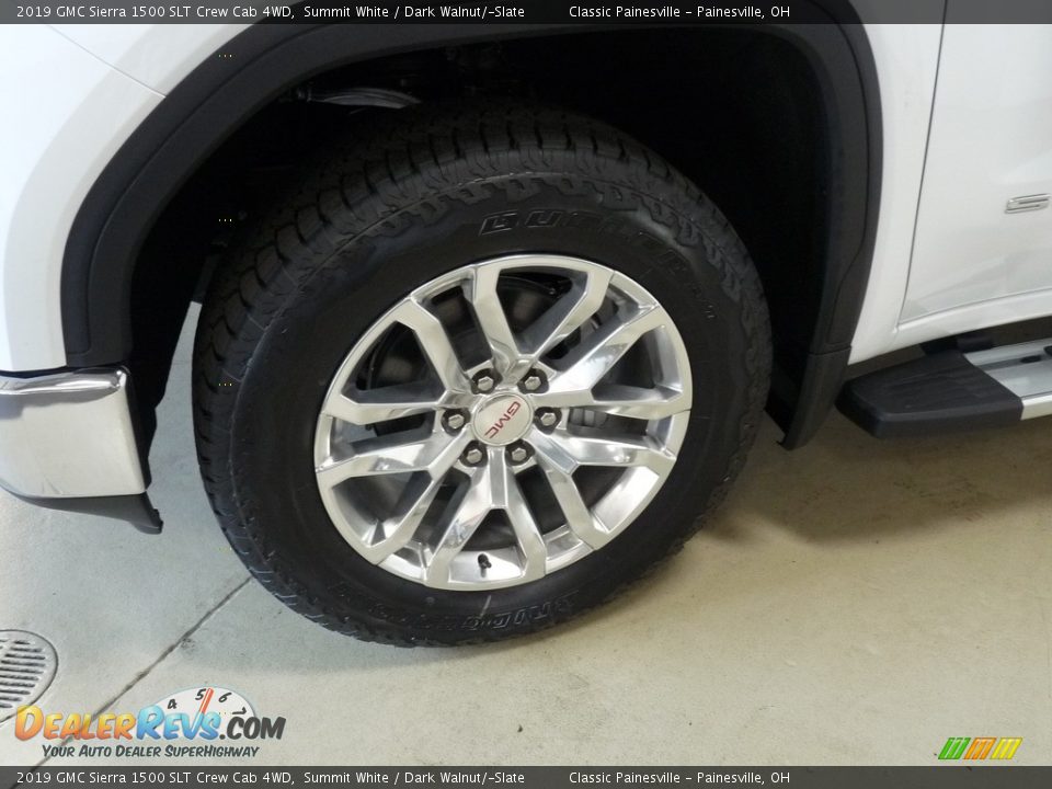 2019 GMC Sierra 1500 SLT Crew Cab 4WD Summit White / Dark Walnut/­Slate Photo #5