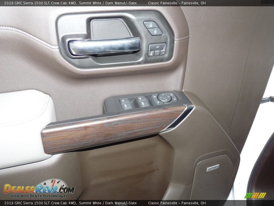 2019 GMC Sierra 1500 SLT Crew Cab 4WD Summit White / Dark Walnut/­Slate Photo #8
