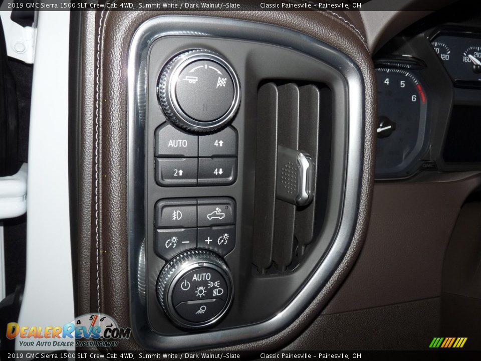 2019 GMC Sierra 1500 SLT Crew Cab 4WD Summit White / Dark Walnut/­Slate Photo #9