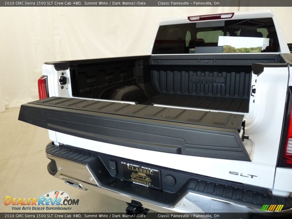 2019 GMC Sierra 1500 SLT Crew Cab 4WD Summit White / Dark Walnut/­Slate Photo #13
