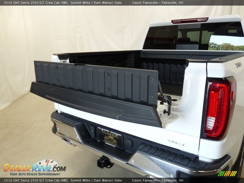 2019 GMC Sierra 1500 SLT Crew Cab 4WD Summit White / Dark Walnut/­Slate Photo #14