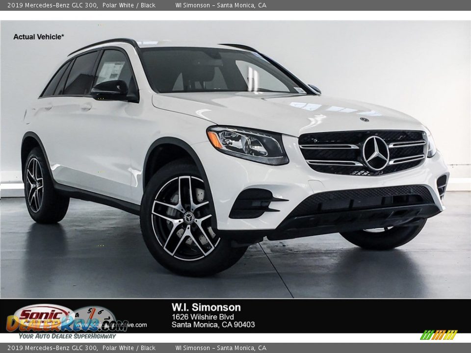2019 Mercedes-Benz GLC 300 Polar White / Black Photo #1