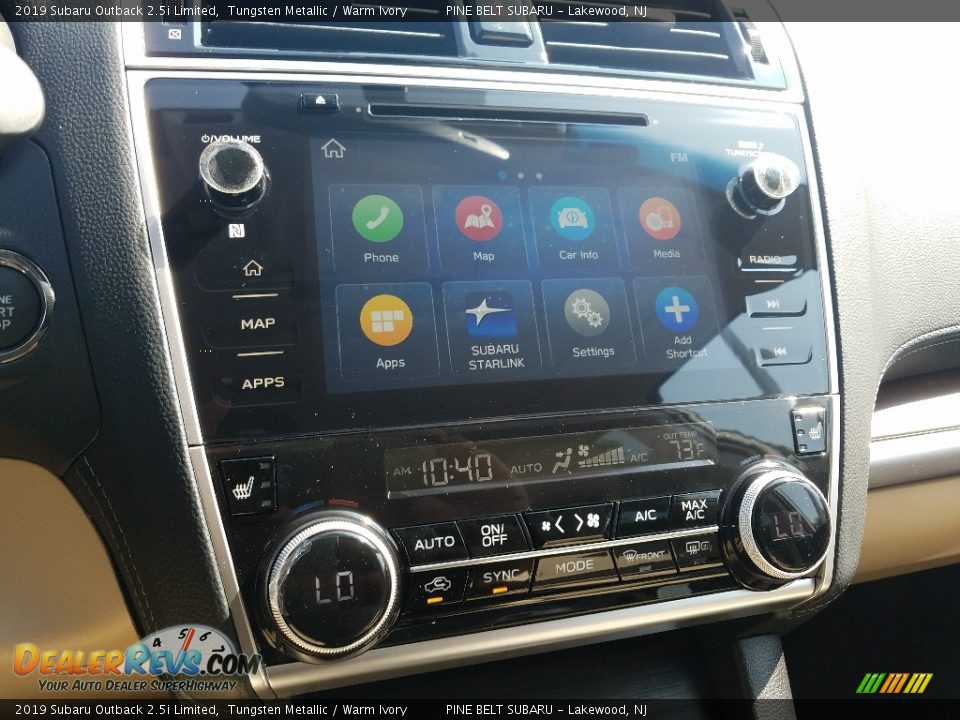 2019 Subaru Outback 2.5i Limited Tungsten Metallic / Warm Ivory Photo #10
