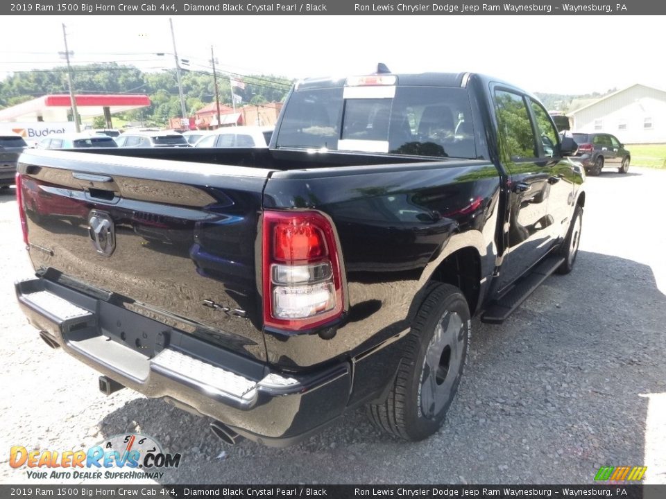 2019 Ram 1500 Big Horn Crew Cab 4x4 Diamond Black Crystal Pearl / Black Photo #5