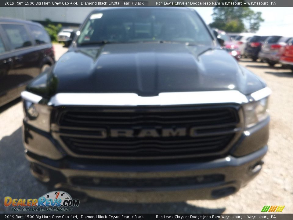 2019 Ram 1500 Big Horn Crew Cab 4x4 Diamond Black Crystal Pearl / Black Photo #6