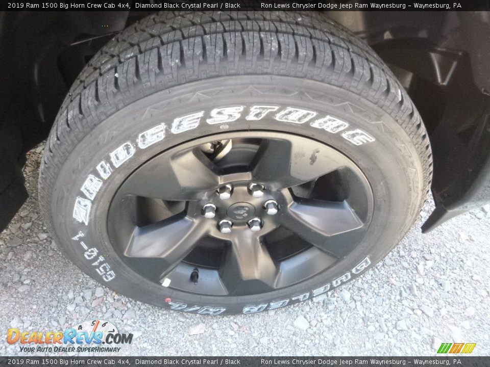 2019 Ram 1500 Big Horn Crew Cab 4x4 Diamond Black Crystal Pearl / Black Photo #7