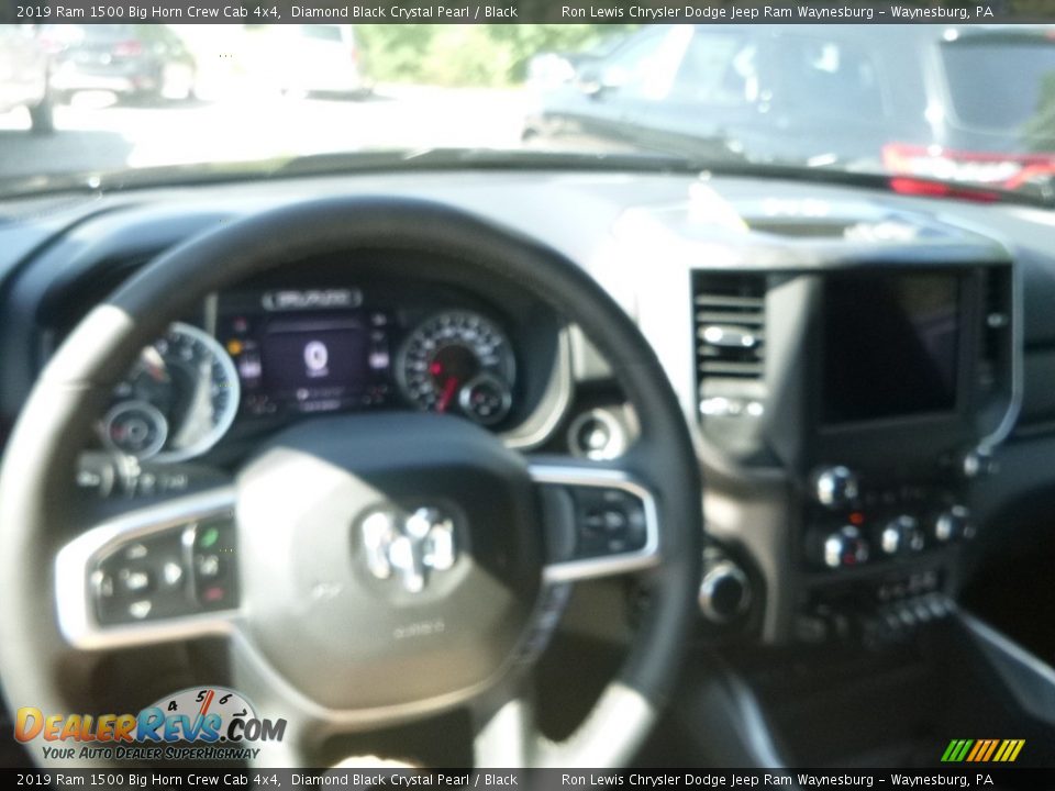 2019 Ram 1500 Big Horn Crew Cab 4x4 Diamond Black Crystal Pearl / Black Photo #20