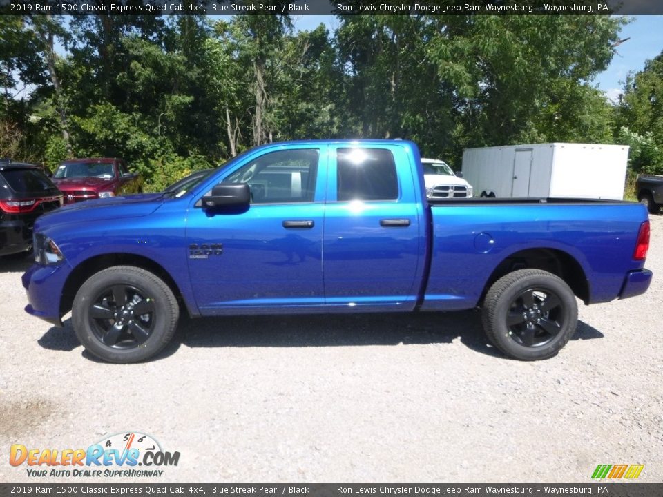 Blue Streak Pearl 2019 Ram 1500 Classic Express Quad Cab 4x4 Photo #2