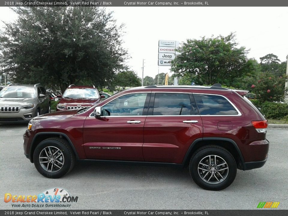 2018 Jeep Grand Cherokee Limited Velvet Red Pearl / Black Photo #2