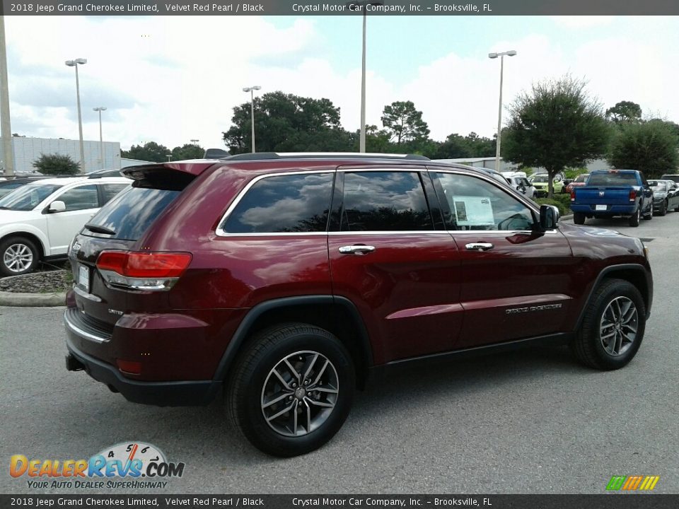 2018 Jeep Grand Cherokee Limited Velvet Red Pearl / Black Photo #5