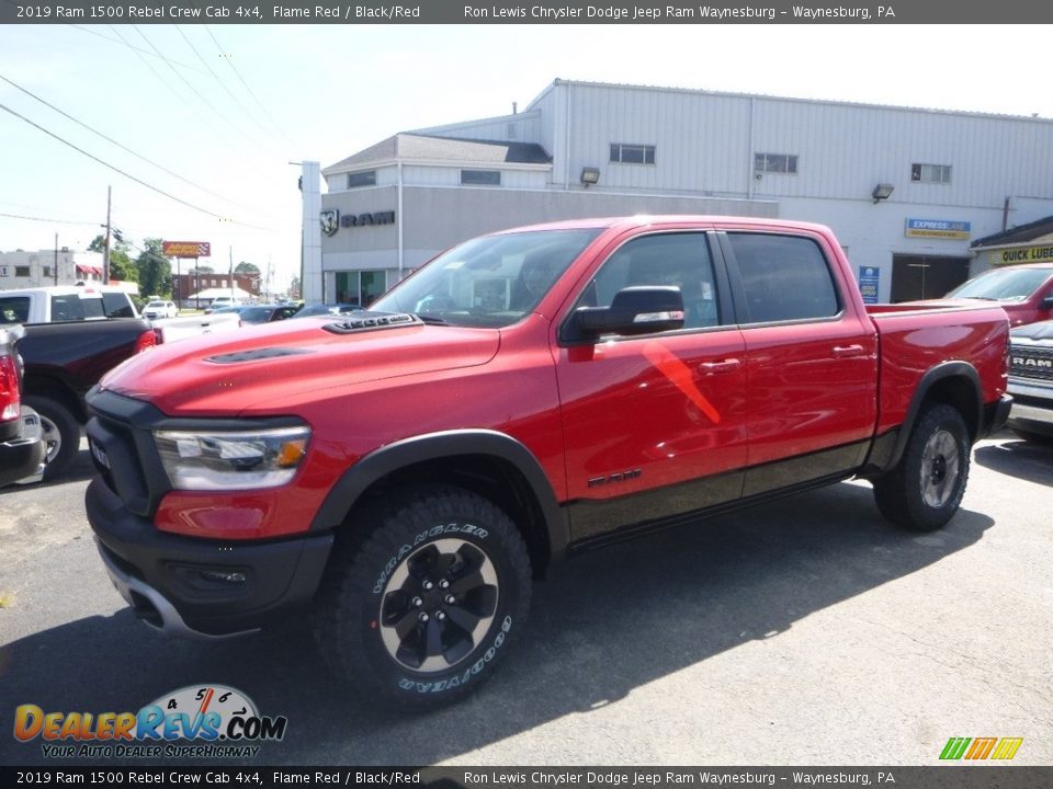 2019 Ram 1500 Rebel Crew Cab 4x4 Flame Red / Black/Red Photo #1