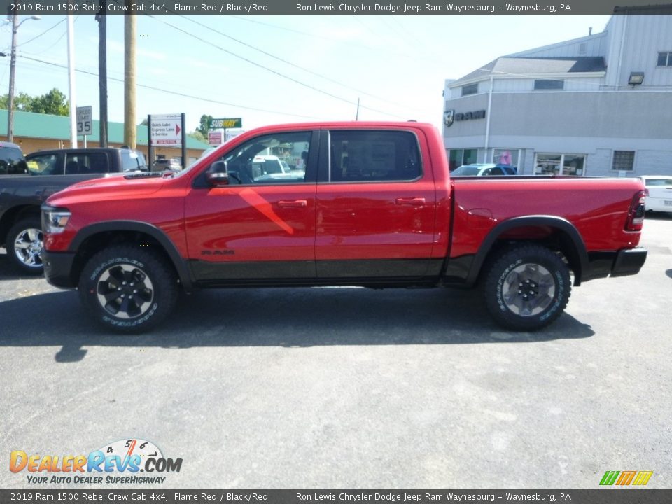 2019 Ram 1500 Rebel Crew Cab 4x4 Flame Red / Black/Red Photo #2