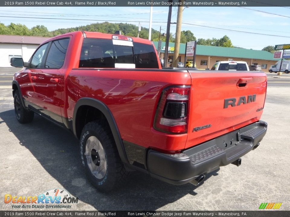 2019 Ram 1500 Rebel Crew Cab 4x4 Flame Red / Black/Red Photo #3