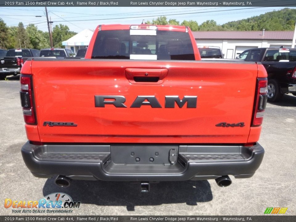 2019 Ram 1500 Rebel Crew Cab 4x4 Flame Red / Black/Red Photo #4