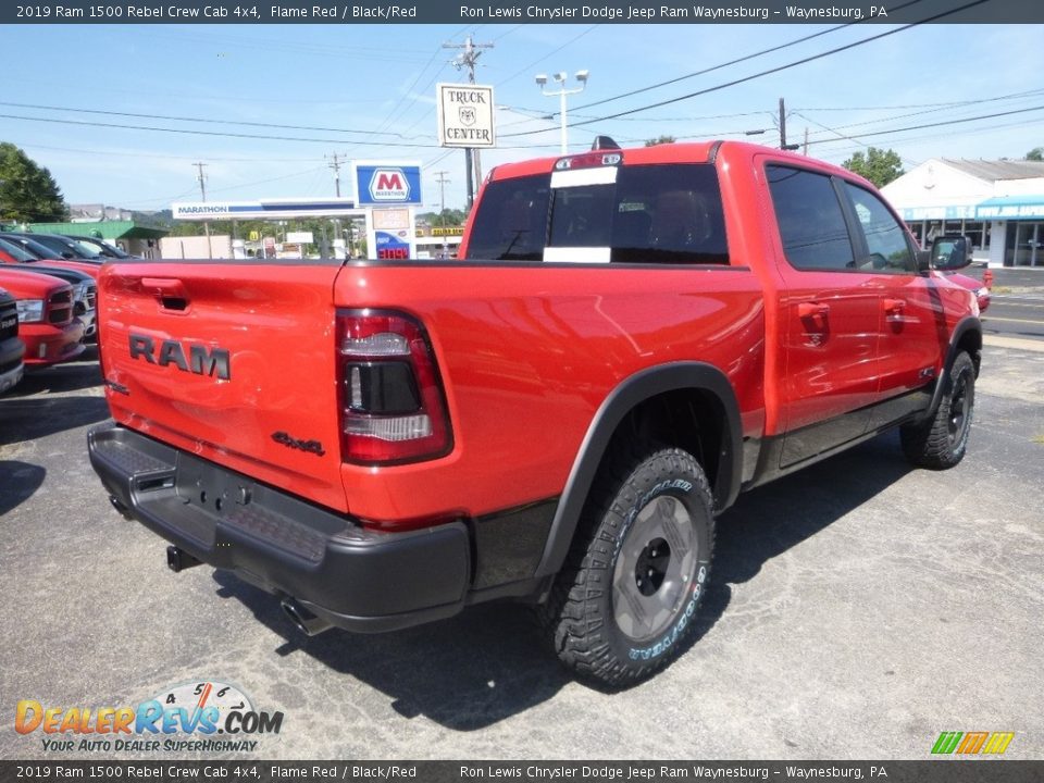 2019 Ram 1500 Rebel Crew Cab 4x4 Flame Red / Black/Red Photo #5