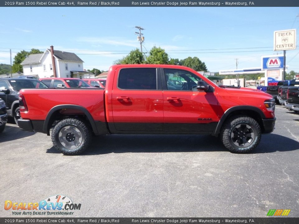 2019 Ram 1500 Rebel Crew Cab 4x4 Flame Red / Black/Red Photo #6