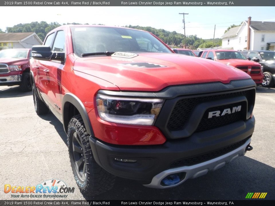 2019 Ram 1500 Rebel Crew Cab 4x4 Flame Red / Black/Red Photo #7