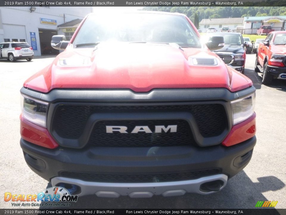 2019 Ram 1500 Rebel Crew Cab 4x4 Flame Red / Black/Red Photo #8