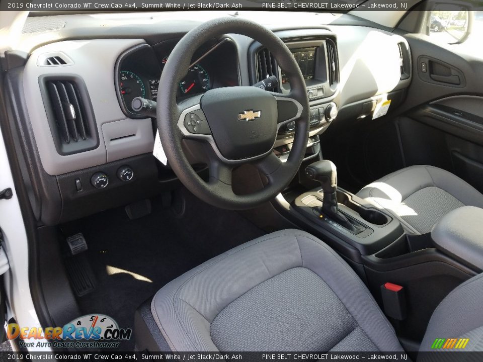 Jet Black/Dark Ash Interior - 2019 Chevrolet Colorado WT Crew Cab 4x4 Photo #7