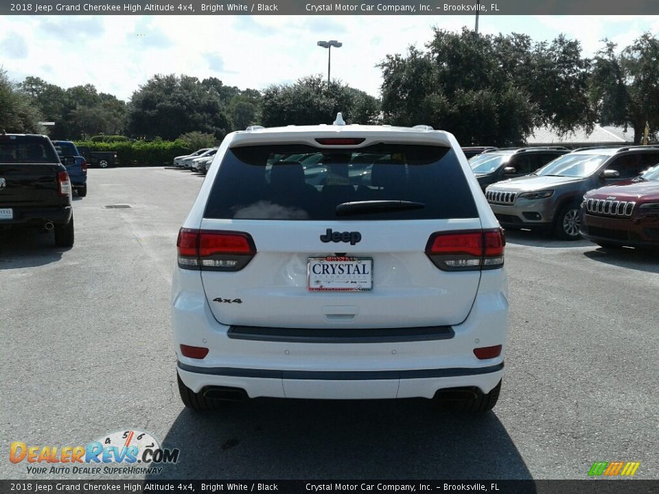 2018 Jeep Grand Cherokee High Altitude 4x4 Bright White / Black Photo #4