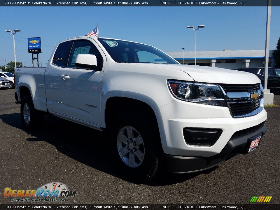 2019 Chevrolet Colorado WT Extended Cab 4x4 Summit White / Jet Black/Dark Ash Photo #1