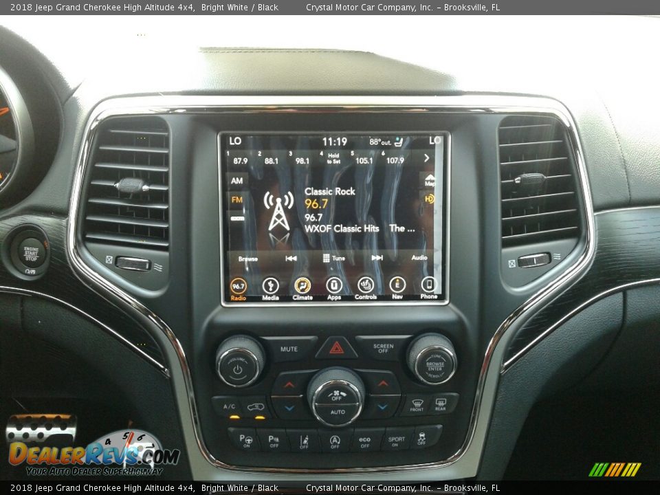 2018 Jeep Grand Cherokee High Altitude 4x4 Bright White / Black Photo #15