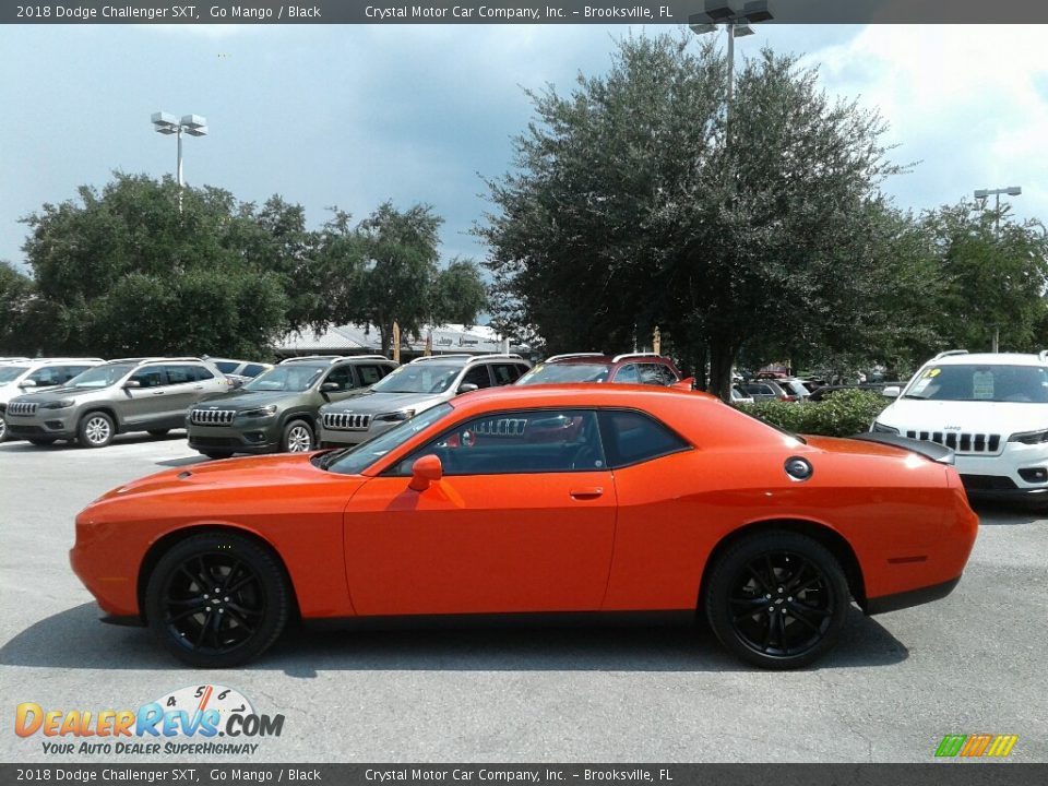 2018 Dodge Challenger SXT Go Mango / Black Photo #2