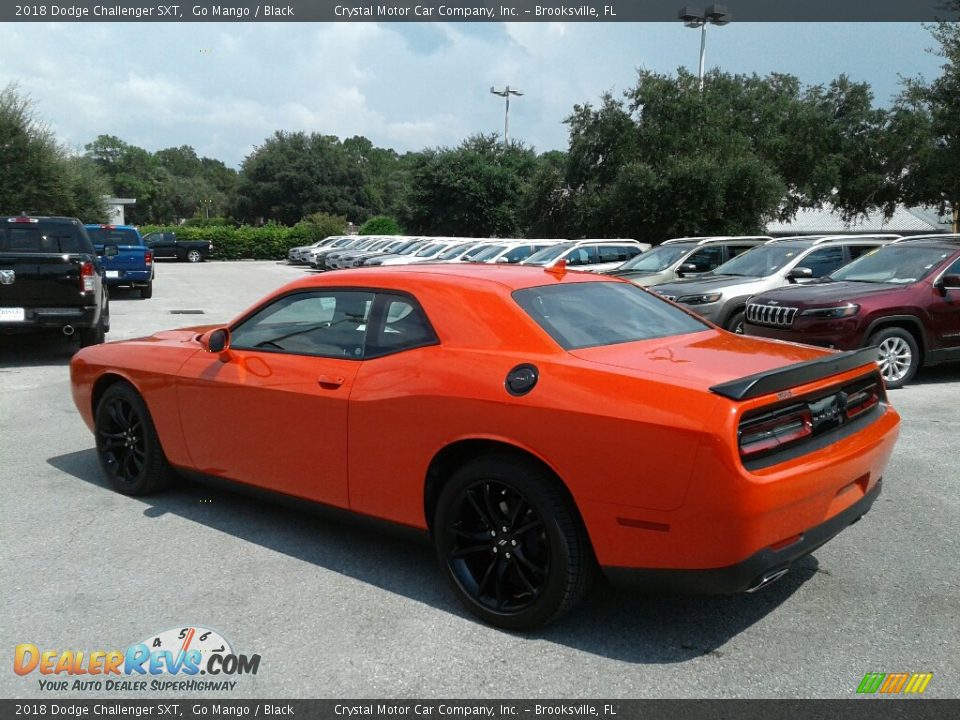 2018 Dodge Challenger SXT Go Mango / Black Photo #3