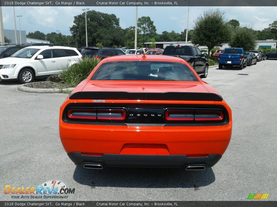 2018 Dodge Challenger SXT Go Mango / Black Photo #4