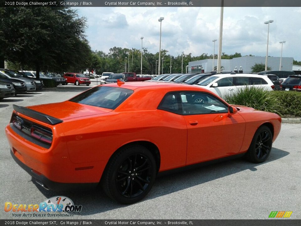 2018 Dodge Challenger SXT Go Mango / Black Photo #5