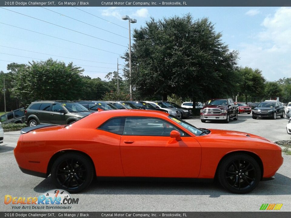 2018 Dodge Challenger SXT Go Mango / Black Photo #6