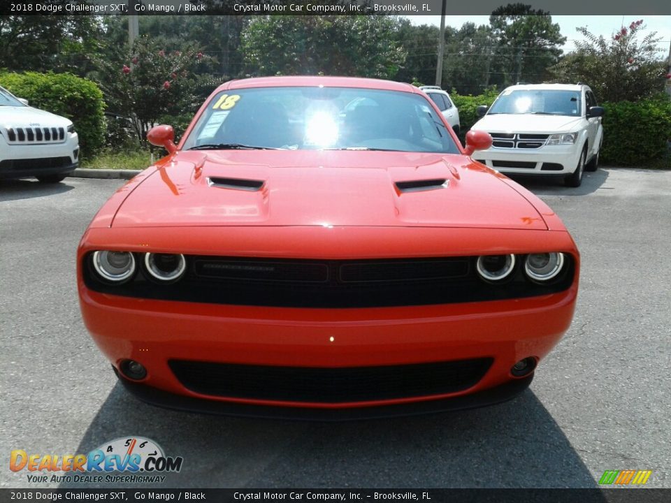 2018 Dodge Challenger SXT Go Mango / Black Photo #8