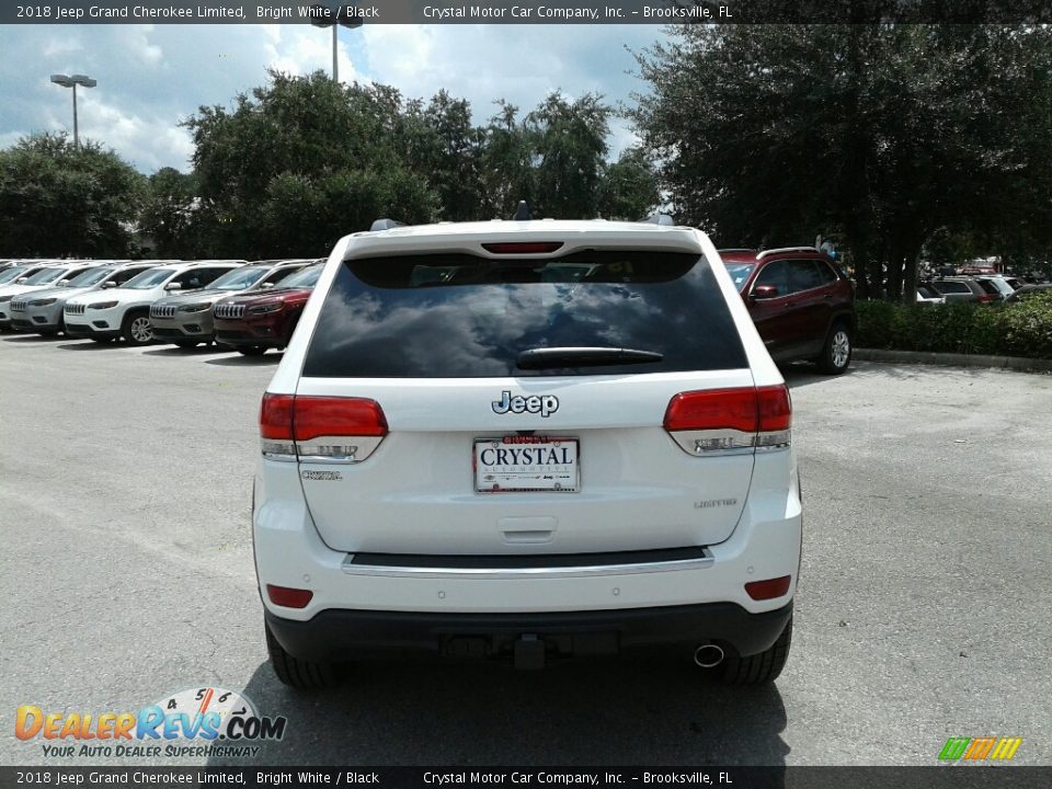 2018 Jeep Grand Cherokee Limited Bright White / Black Photo #4