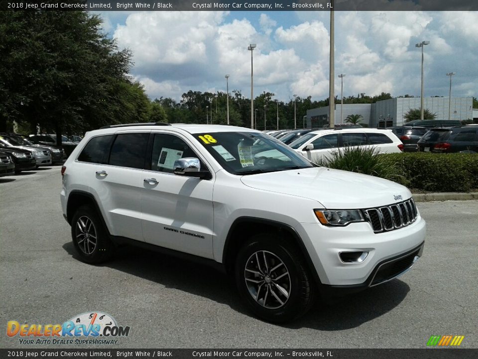 2018 Jeep Grand Cherokee Limited Bright White / Black Photo #7