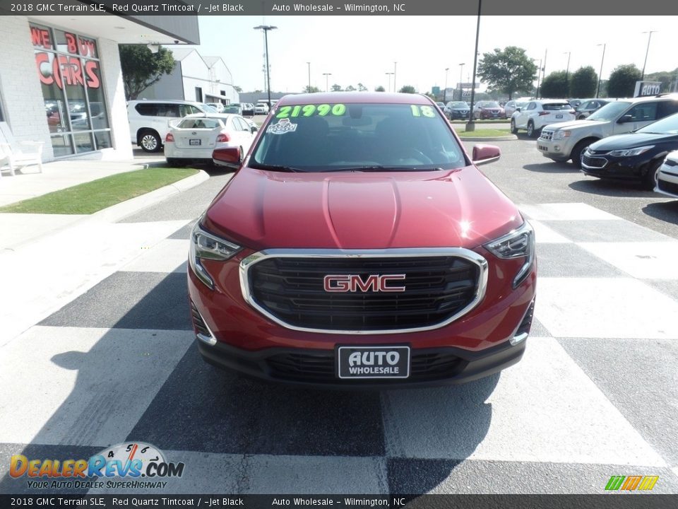 2018 GMC Terrain SLE Red Quartz Tintcoat / ­Jet Black Photo #2