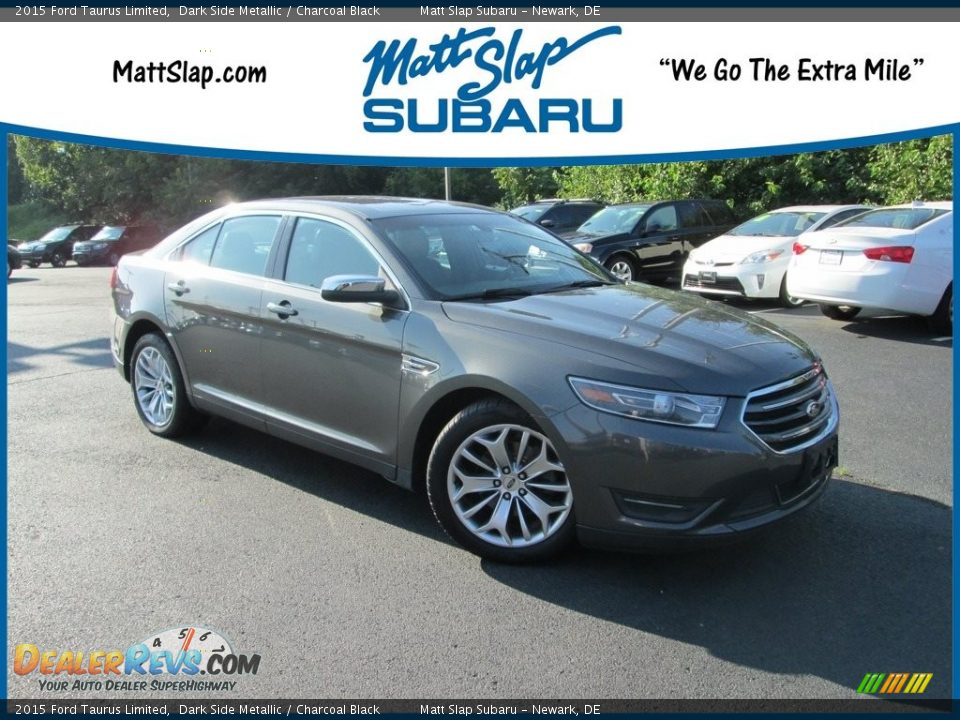 2015 Ford Taurus Limited Dark Side Metallic / Charcoal Black Photo #1