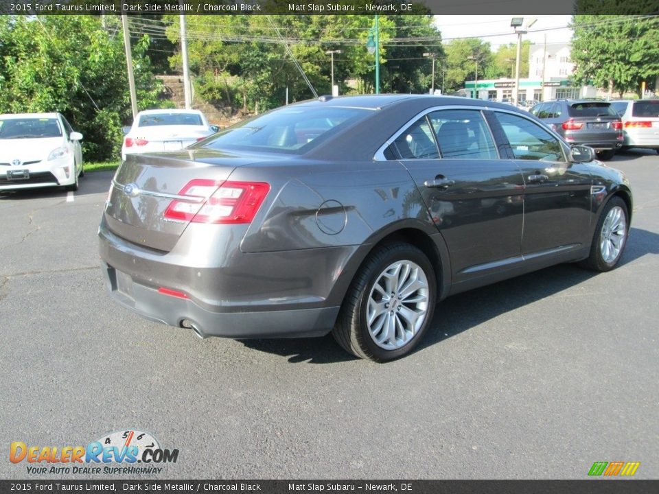 2015 Ford Taurus Limited Dark Side Metallic / Charcoal Black Photo #6