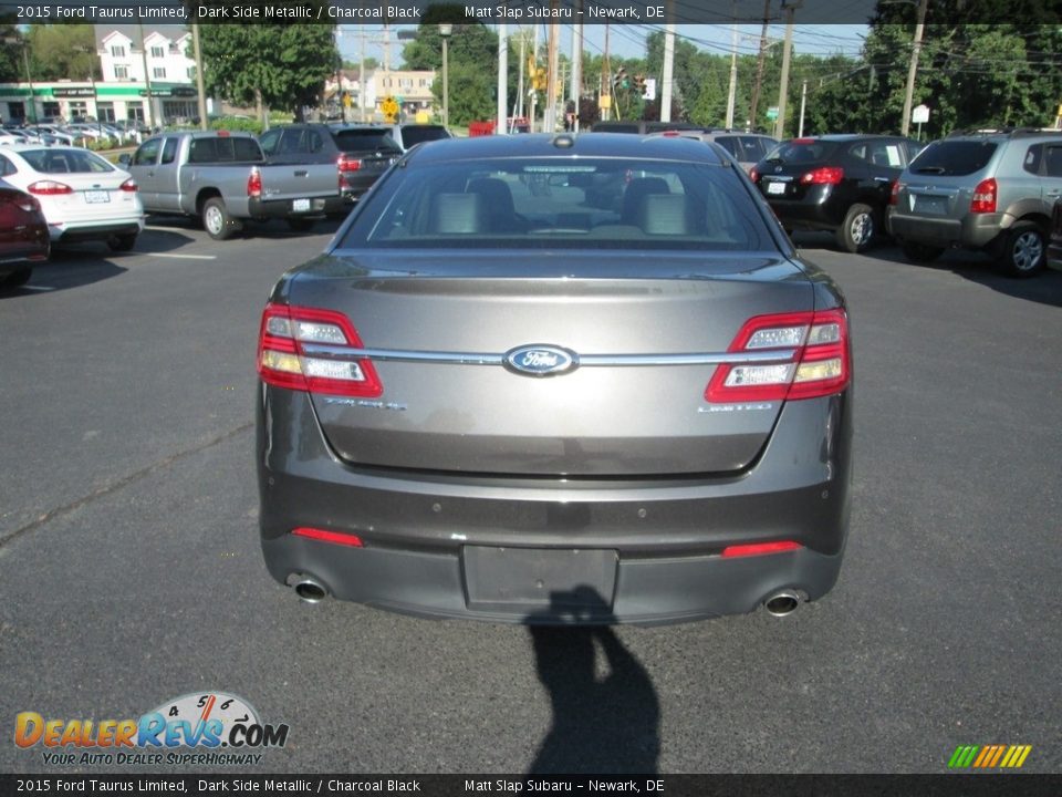 2015 Ford Taurus Limited Dark Side Metallic / Charcoal Black Photo #7